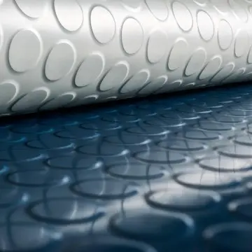 Heavy Duty 2.0-10.0mm Circular Floating Point R10 Slip Resistance Textured Surface Anti-scratch Rubber Floor Tile for Elevator / Blind Path / Stair Case / Airport / Hospital / Library / Kindergarten /