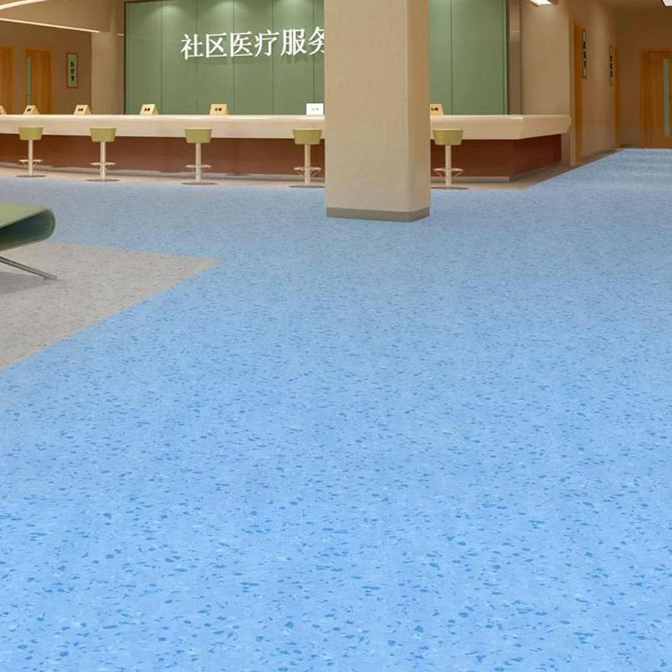 Anti bacterial homogeneous vinyl flooring for hospital
