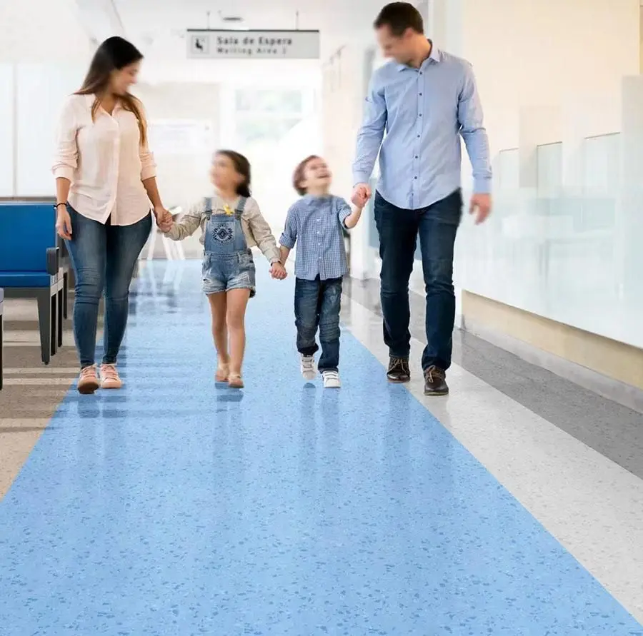 Hospital homogeneous vinyl flooring