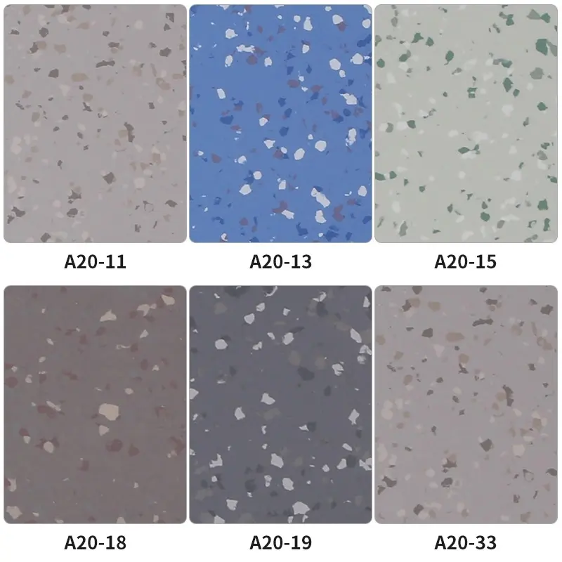 Homogeneous vinyl floor