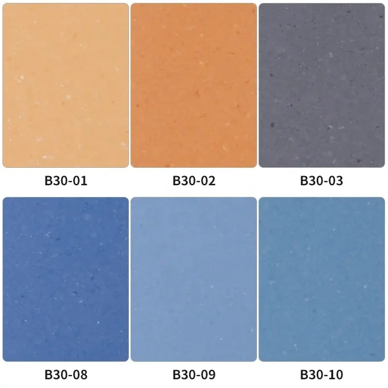 Homogeneous vinyl floor