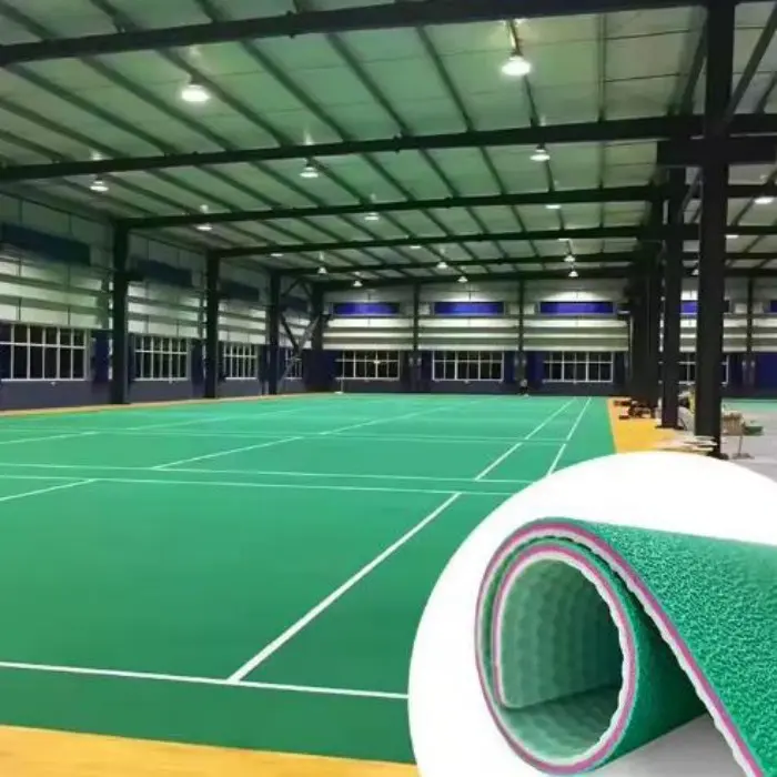 Professional Elastic Sports Flooring High Rebond Shock Absorpition For Indoor 4.5mm to 8mm